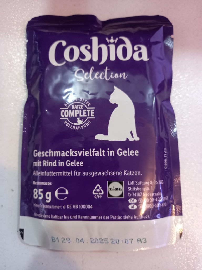 پوچ گربه کوشیدا در 4 طعم 85 گرمی محصول آلمان