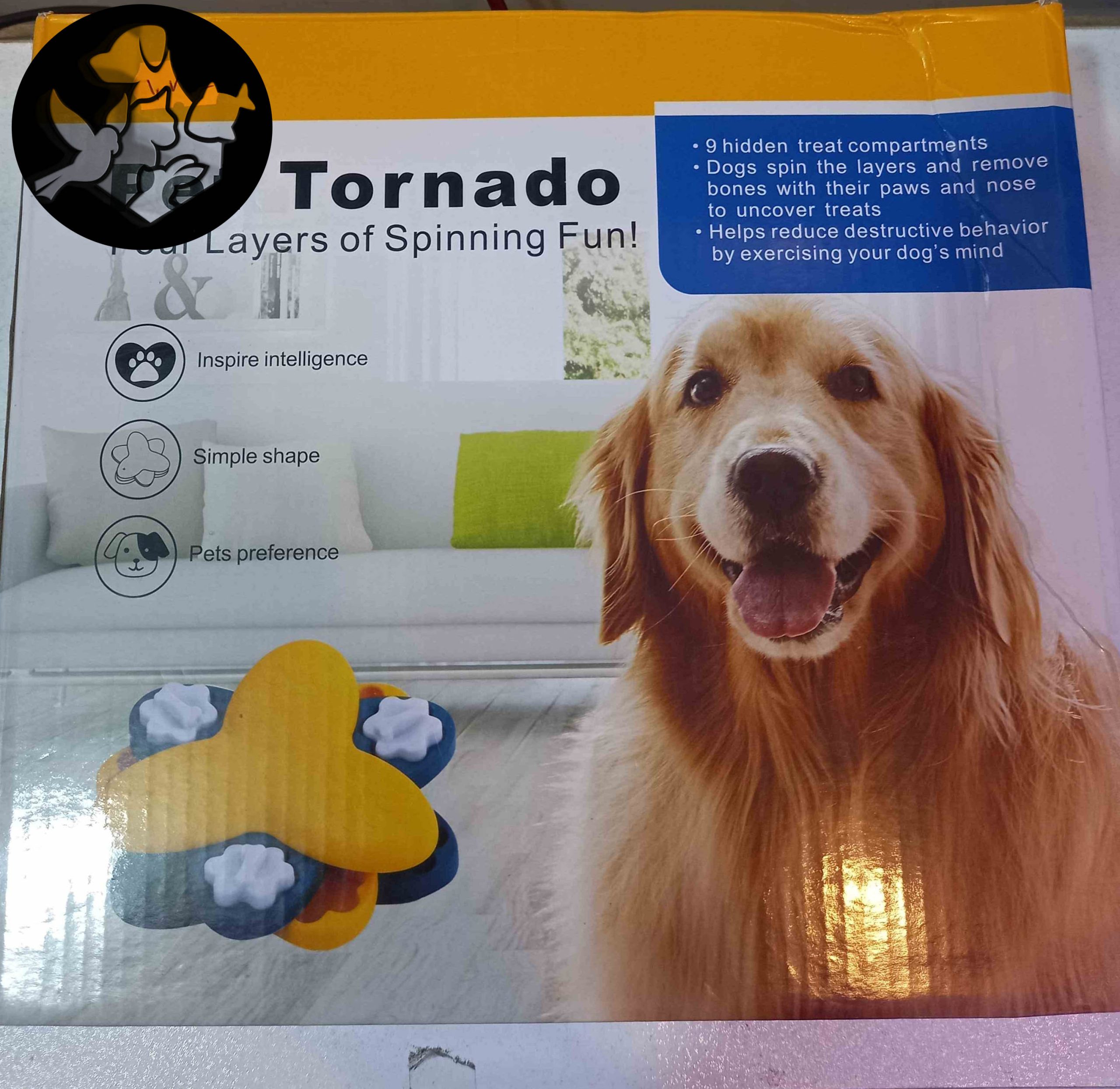 اسباب بازی فکری سگ مدل تورنادو چرخشی